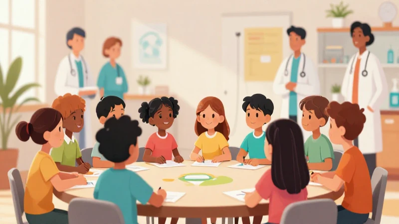 Niños diversos aprenden seguros en ilustración didáctica