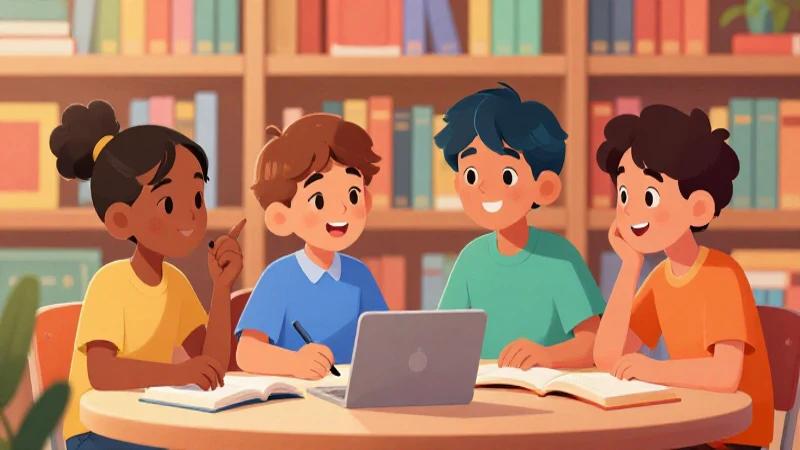 Niños aprenden con colores y profundidad suave
