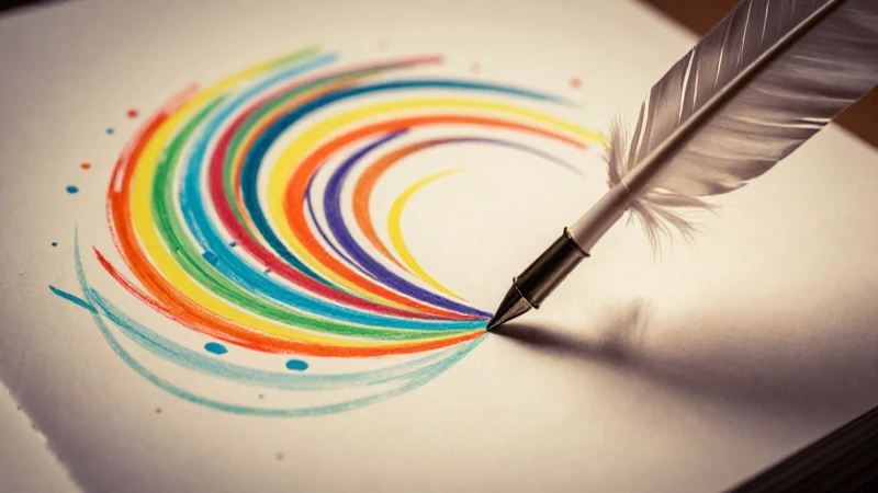 Ilustración educativa vibrante y estilizada