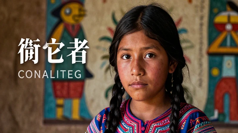Secretos Increíbles de los Lenguajes que No Conocías 11 Retrato vibrante de una niña indígena tradicional