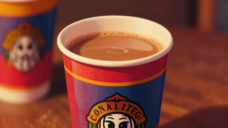 CHAMPURRADO en VASO de UNICEL: ¡Descubre el SECRETO! 17 Champurrado mexicano, ilustración colorida y cercana