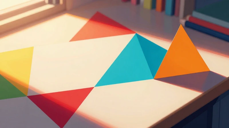 Ilustración vectorial geométrica y vibrante
