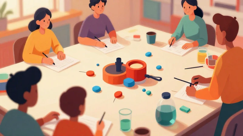 Ilustración vibrante y didáctica del proceso creativo
