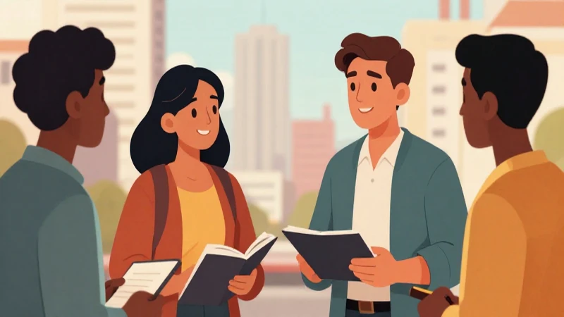 Ilustración académica vibrante, estilo libro moderno