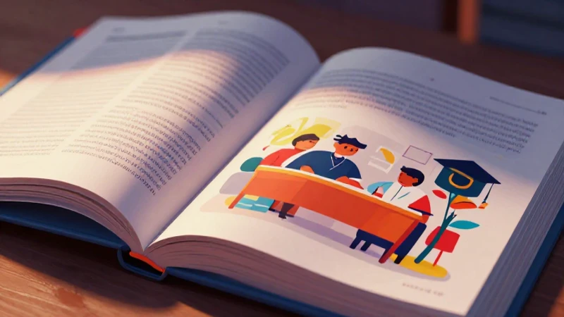 Libro abierto con estilo académico moderno