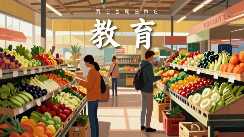 Mercado colorido y repleto de productos frescos