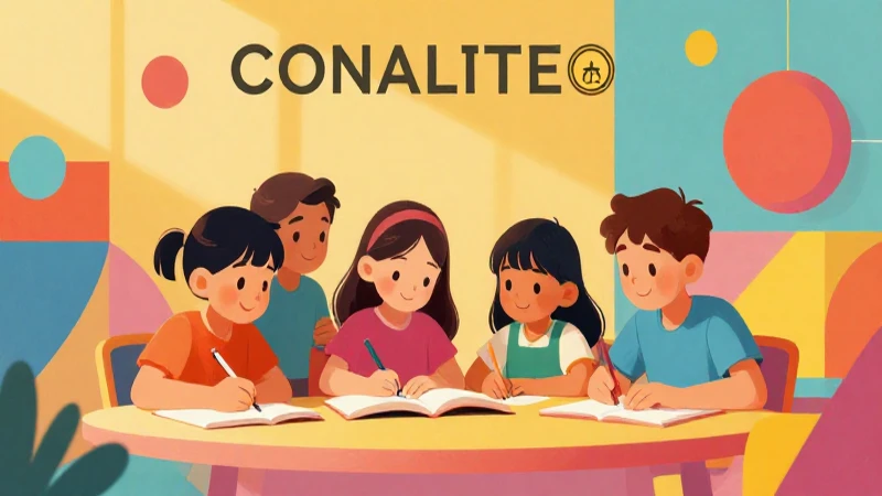 Ilustración vibrante y alegre para libros educativos