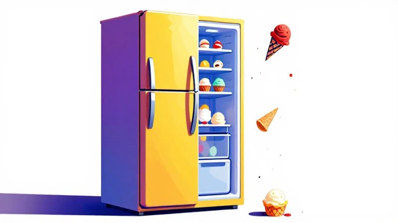 CUÁNTO PESA una HELADERA PROMEDIO ¡Descúbrelo aquí! 10 Ilustración didáctica vibrante y colorida