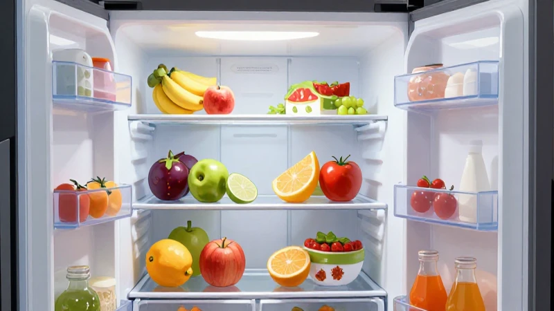 CUÁNTO PESA una HELADERA PROMEDIO ¡Descúbrelo aquí! 14 Alimentos coloridos en el interior del refrigerador