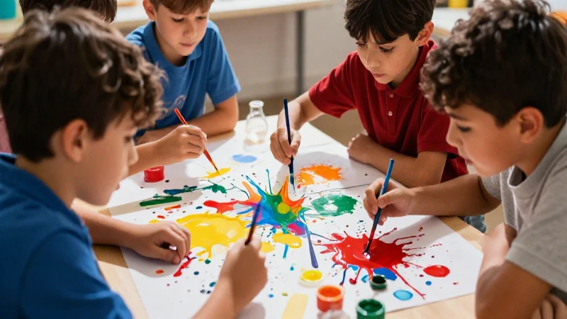 Niños crean ciencia vibrante y llamativa