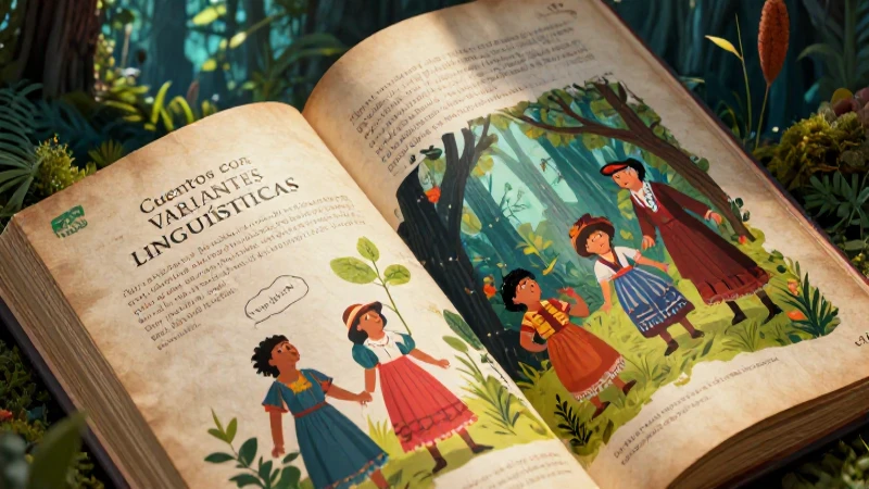 Ilustraciones vibrantes exploran cuentos con variantes mágicas