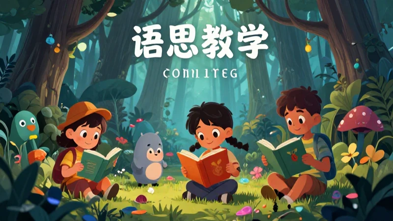 Ilustración vibrante y educativa para niños