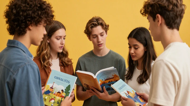Adolescentes diversos conectados con cálida luz cinematográfica