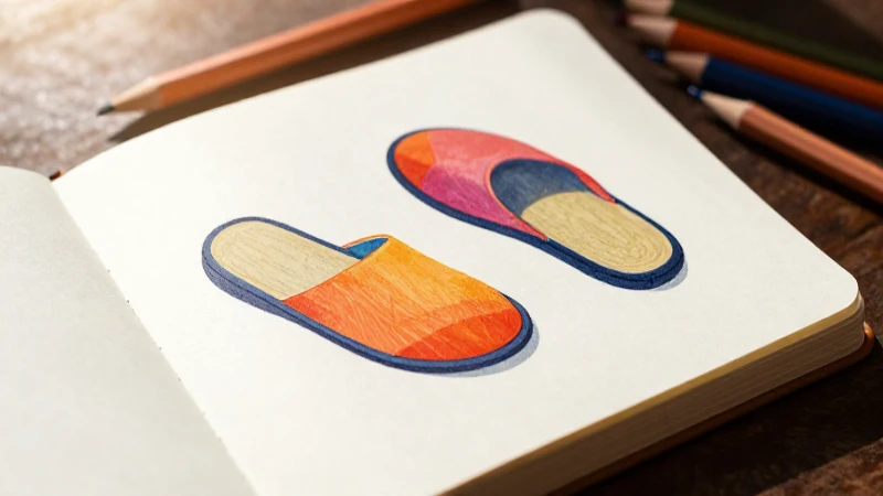 Zapatillas coloridas ilustradas con estilo profesional