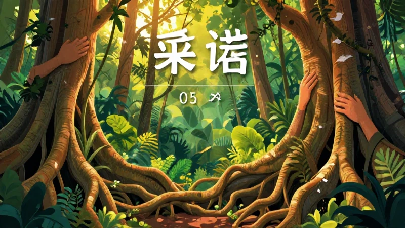 Ética, naturaleza y sociedades Tercer grado de Secundaria (2025-2026) 18 Ilustración vibrante: selva, manos y raíces doradas