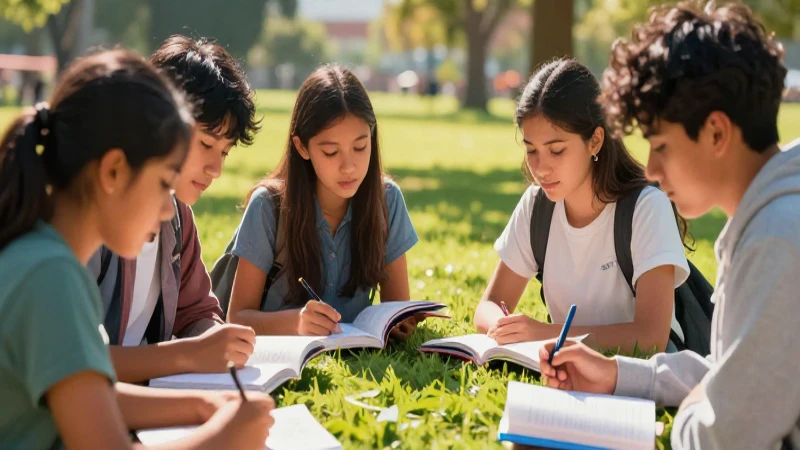 Ilustración educativa vibrante en estilo CONALITEG