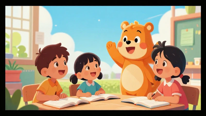 Explorar e imaginar con mi libro de preescolar Primer grado (2025-2026) 16 Niños aprenden alegremente en ilustración educativa