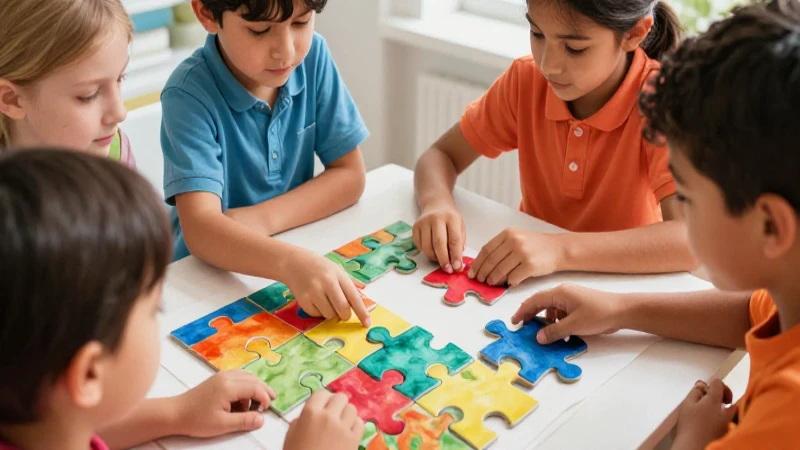 Arte educativo vibrante y detallado para niños