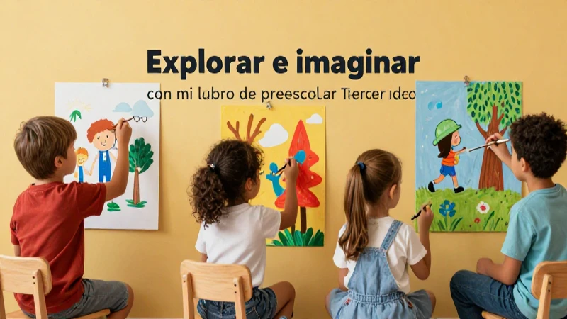 Niños crean arte educativo vibrante y atractivo