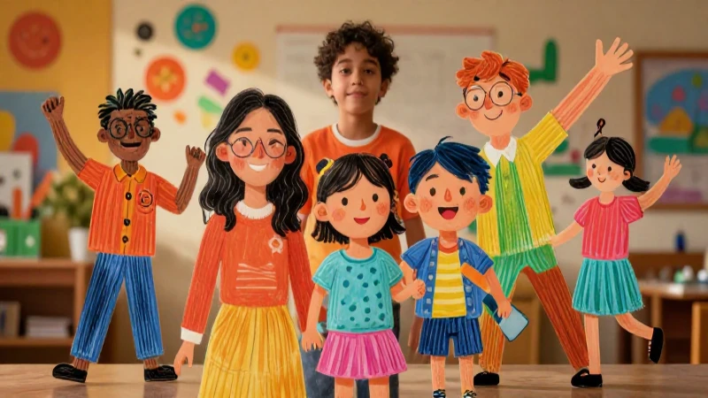 Familia Reconstituida: ¡DIBUJOS QUE NUNCA IMAGINASTE! 13 Retrato familiar vibrante y lúdico en estilo didáctico