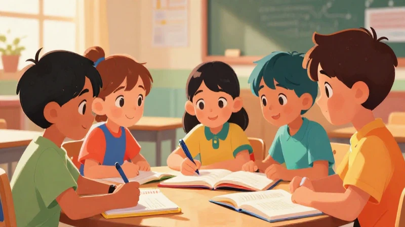 Ilustración didáctica y colorida para niños