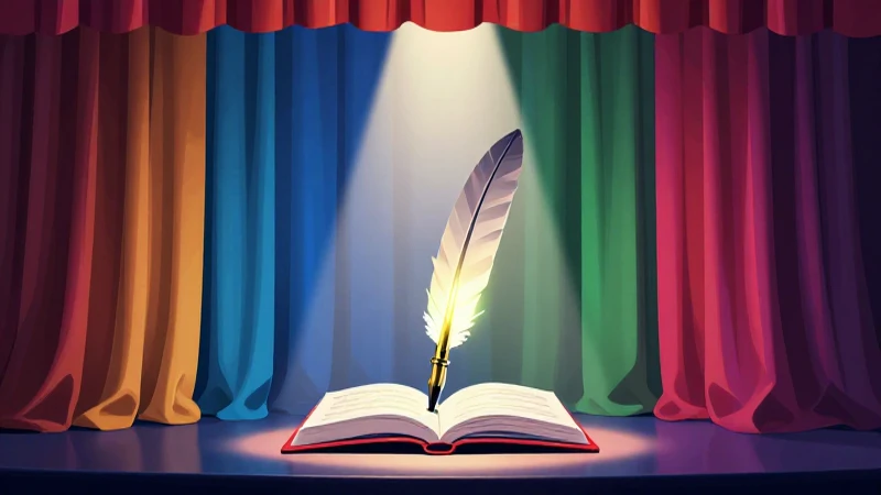 GUION DE OBRA DE TEATRO CORTA: ¡DESCUBRE SU MAGIA! 9 Ilustración vibrante y educativa con alto contraste