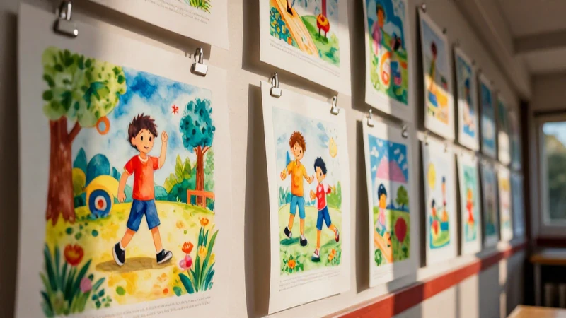 Ilustración vibrante y educativa, estilo profesional