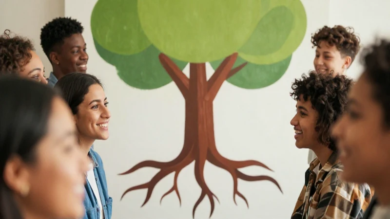 DE LO HUMANO: Qué es lo COMUNITARIO y su IMPACTO 14 Ilustración cálida y moderna de comunidad diversa