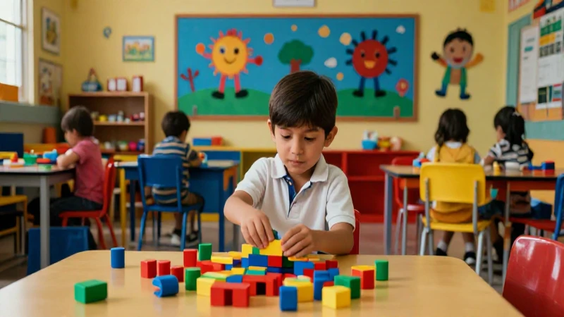 Aula infantil mexicana, colorida y vibrante