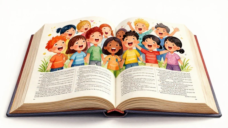 Ilustración vibrante y alegre para educación