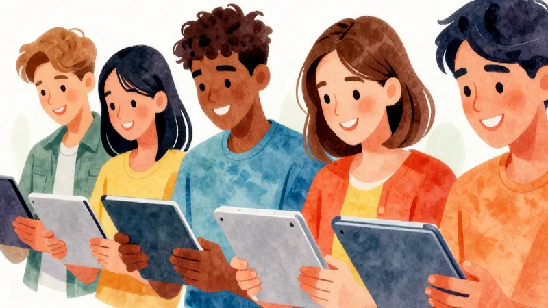 Lenguajes Primer grado de Secundaria (2025-2026) 27 Ilustración vibrante muestra estudiantes diversos leyendo