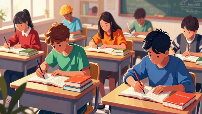Lenguajes Tercer grado de Telesecundaria (2025-2026) 17 Estudiantes aprenden idiomas con ilustraciones vibrantes