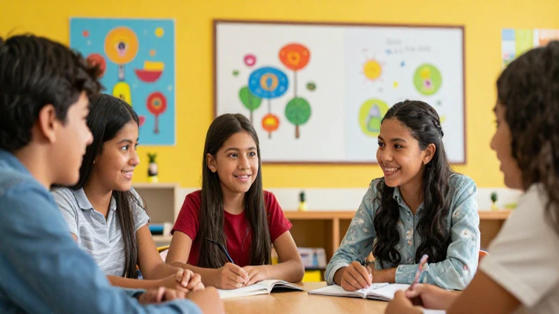 Lenguajes Tercer grado de Telesecundaria (2025-2026) 22 Estudio alegre: alumnos dialogan con entusiasmo