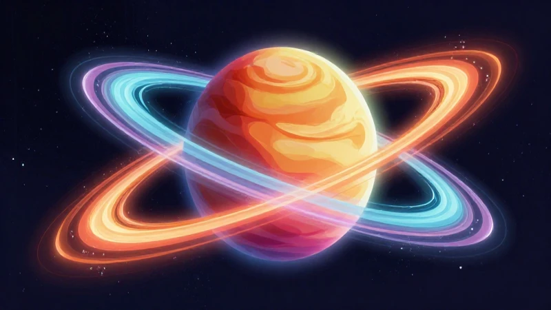 Ilustración vectorial sobre física planetaria, educativa y llamativa
