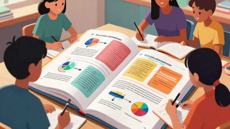 Estudiantes aprenden idiomas en arte moderno vibrante