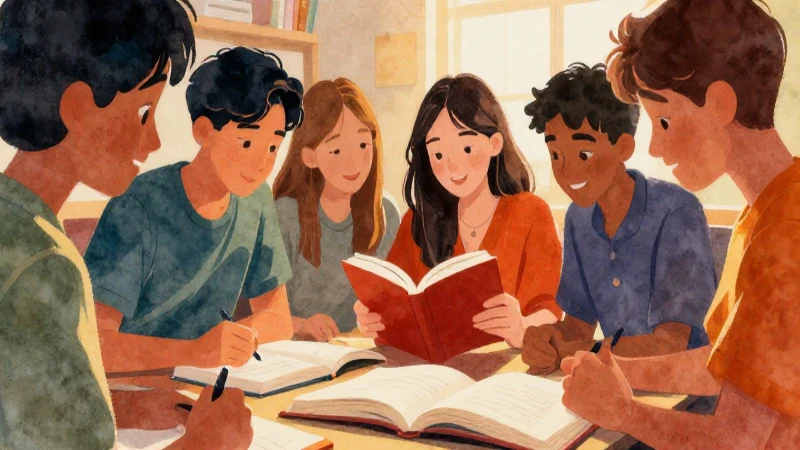 Ilustración educativa vibrante y cercana en acuarela