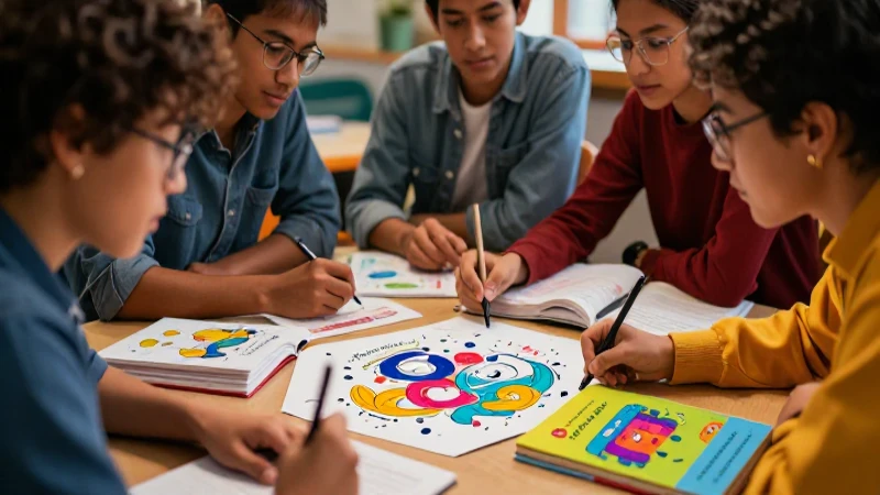 Estudiantes colaboran en proyectos educativos innovadores