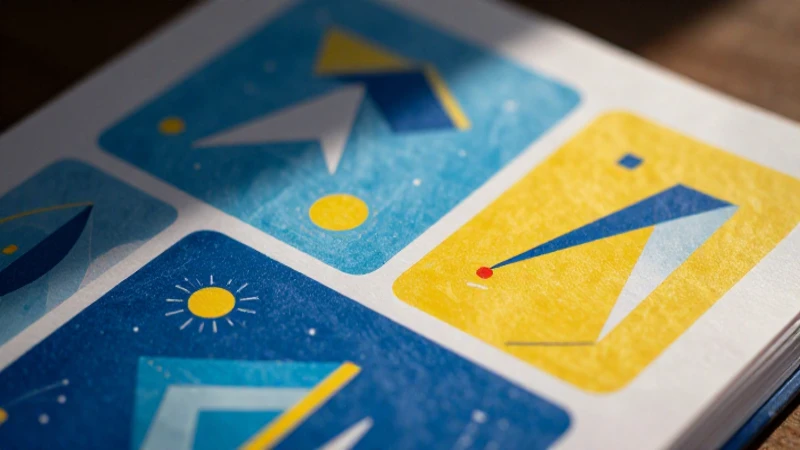 Ilustración geométrica vibrante y moderna para texto escolar