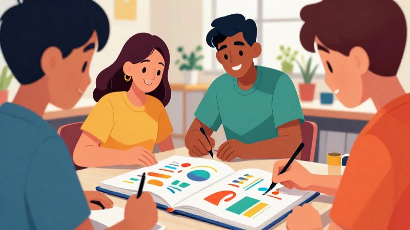 LIBRO DE PROYECTOS Tomo 1: ¡Descubre SORPRENDENTES Ideas! 11 Ilustración vibrante muestra estudiantes colaborando alegremente