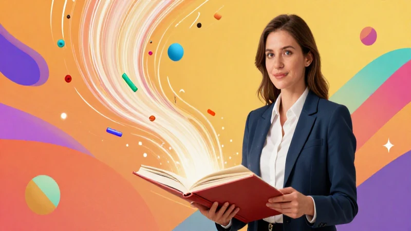 Ilustración educativa vibrante y optimista