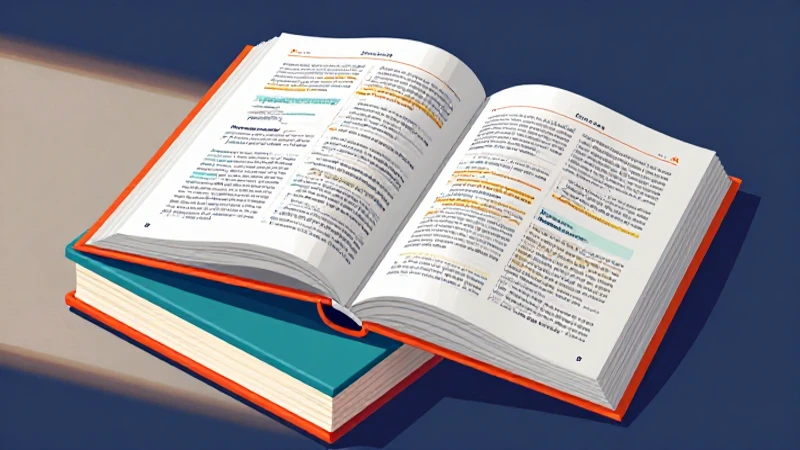 Libro español abierto con iluminación vibrante y nítida