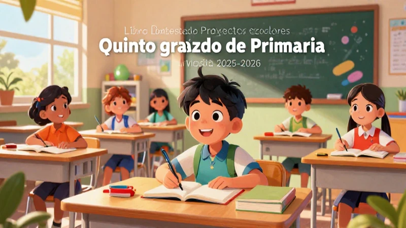 Ilustración vibrante para proyectos escolares primarios