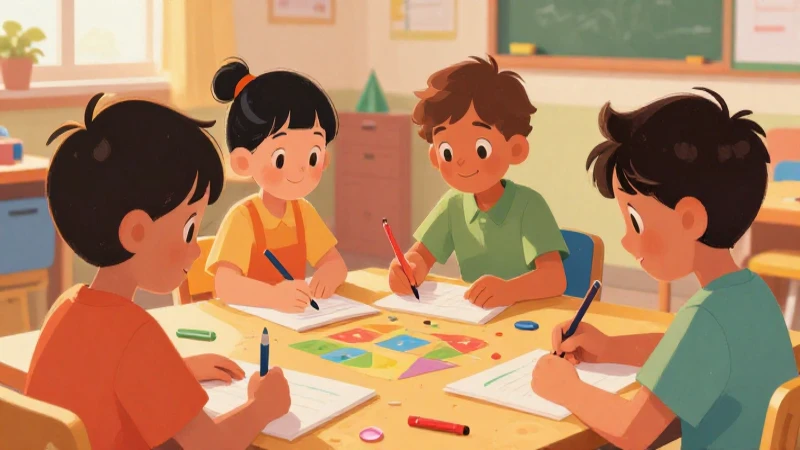 Libros de texto gratuitos para Segundo grado de Preescolar (2025-2026) 18 Niños aprenden en una ilustración colorida