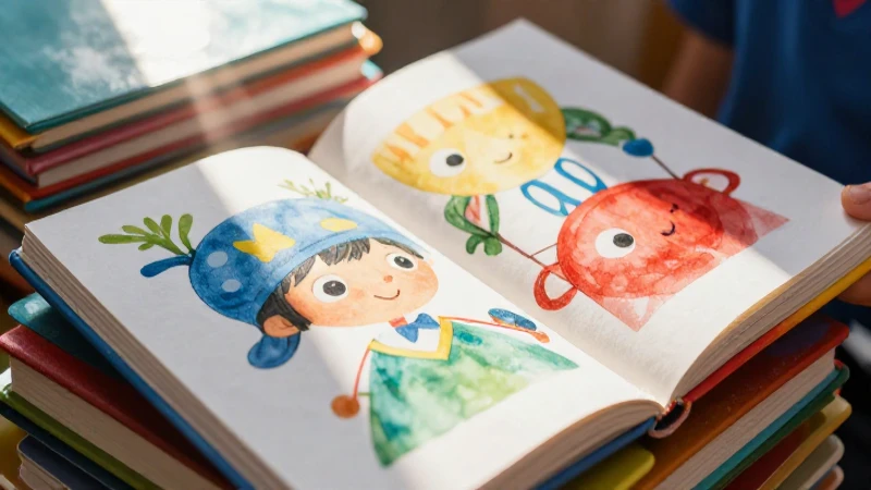 Niño lee entre libros bajo luz brillante