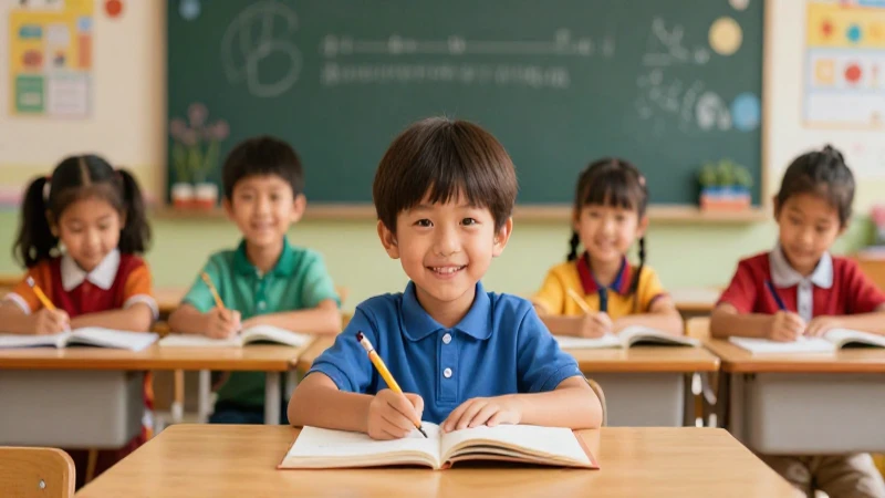 Ilustración educativa vibrante y profesional