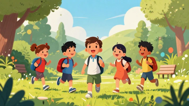 Niños aprenden jugando con arte vibrante