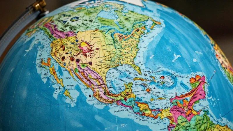 Ilustración mexicana del mapa, vibrante y educativa