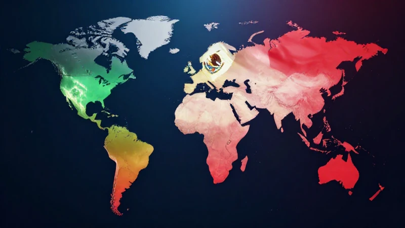 Mapa estilizado con colores vibrantes y educativos