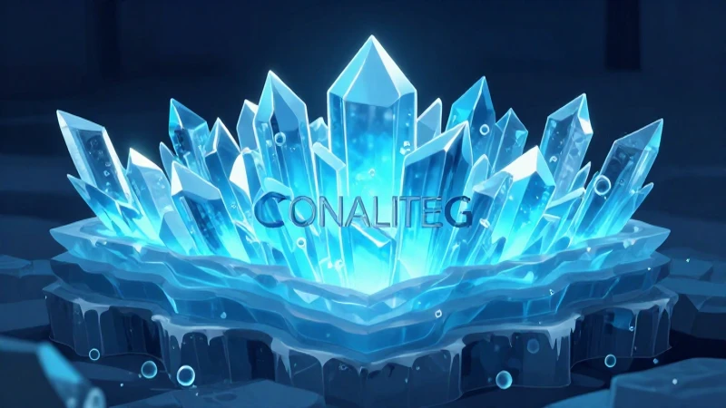 Cristales brillantes azulados, ilustración educativa detallada