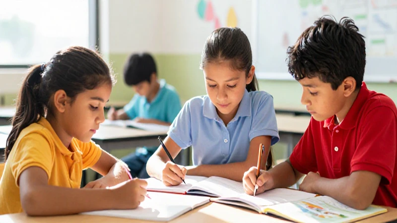 Niños aprenden ilusionados en ambiente luminoso